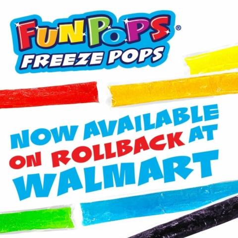 FunPops Freeze Pops are even more affordable now that they're on rollback at Walmart.